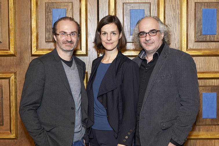 Helen Zellweger mit Georg Hoanzl und Michael Niavarani