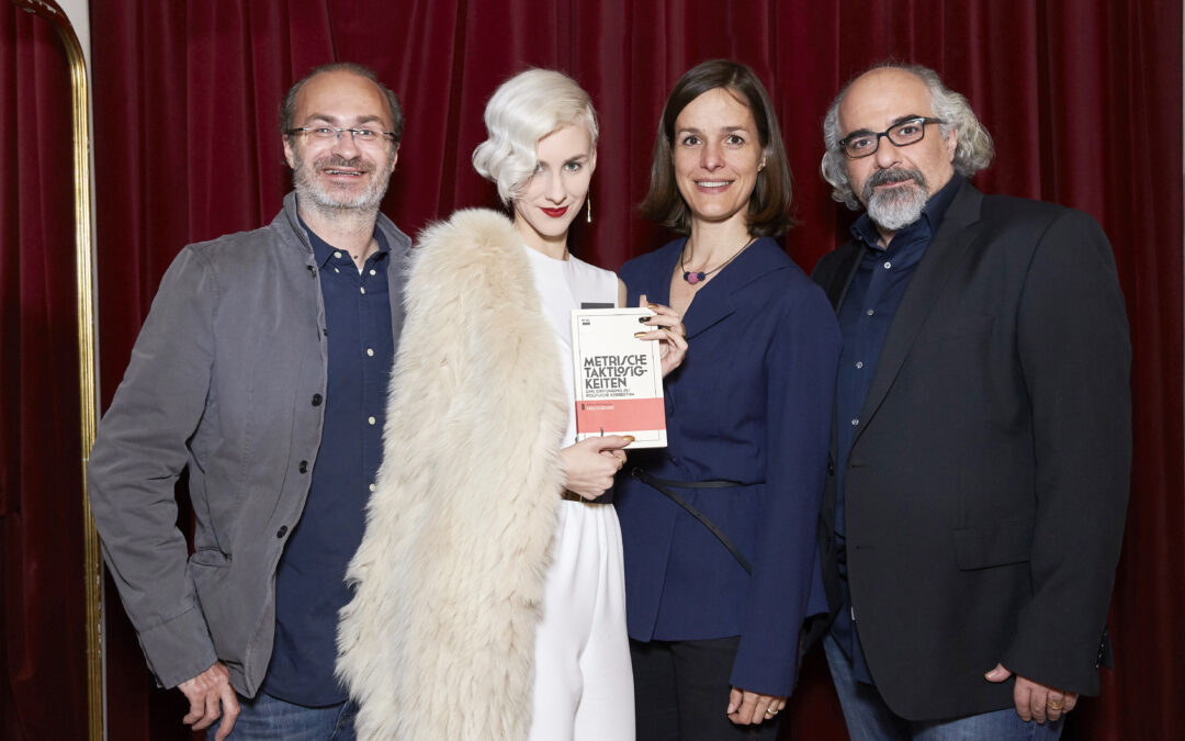 Foto von Georg Hoanzl, Lisa Eckhart, Helen Zellweger und Michael Niavarani, Copyright Markus Wache